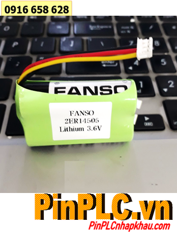 Fanso 2ER14505 (2 viên ghép đôi), Pin nuôi nguồn PLC Fanso 2ER14505 lithium 3.6v 5400mAh chính hãng